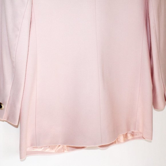 Talbots Vintage 80s Worsted Wool Blazer in Blush Pink - Picture 10 of 16